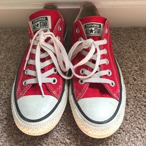 Women’s Red Converse Low Top